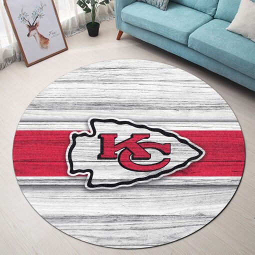 nfl kansas city chiefs living room round rug size s xl new01131082136946 5dzhi