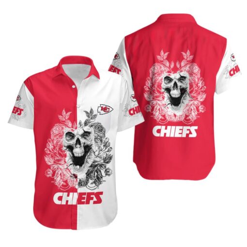 Stocktee Kansas City Chiefs Skull Limited Edition All Over Print Hoodie Sweatshirt Zip Hoodie T shirt Hawaii Shirt Unisex Size NLA000810 5
