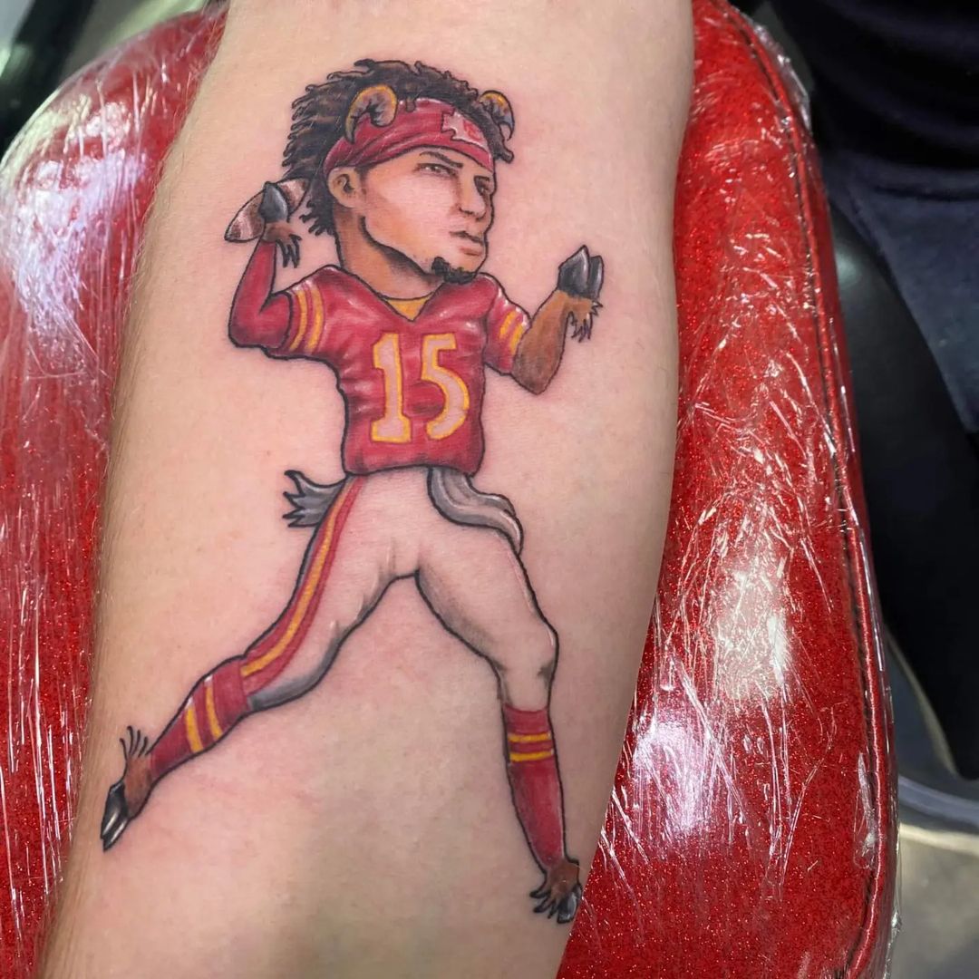 MAHOMES GOAT Tattoo